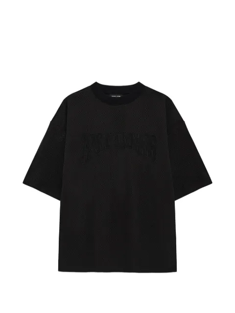 ANINE BING Nell T-shirt mesh Black A0812682