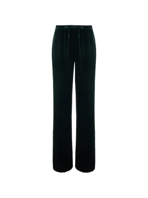 Antonelli Fazio velvet wide-leg trousers Green M8435R61716318