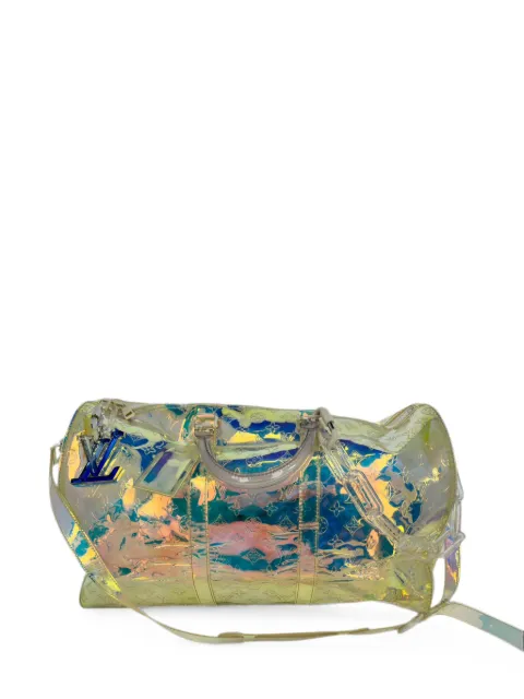 Louis Vuitton Pre-Owned Monogram Prism Keepall Bandoulière bag Neutrals RFCPUGBBA766657W