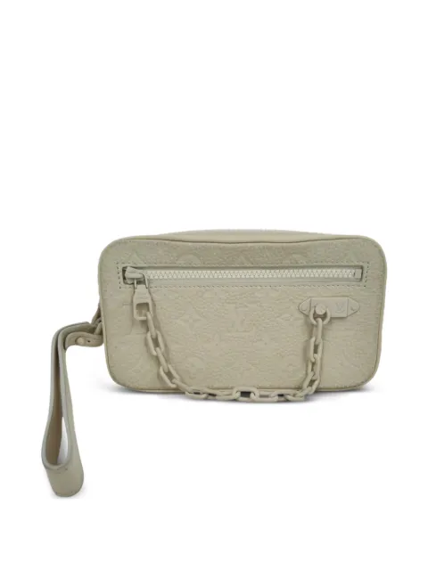 Louis Vuitton Pre-Owned Monogram Pochette Volga clutch bag White RFCPUGBBA766647W
