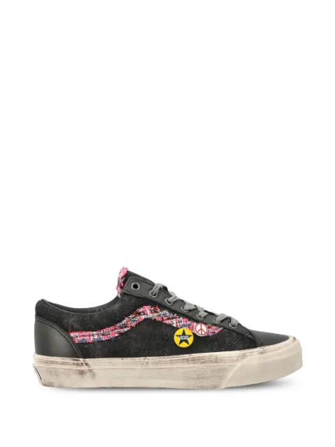 Vans bouclé-trim patch-detail sneakers Black VN000E8VEMV1