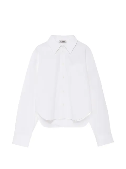 ANINE BING Scott cropped shirt White A0712463