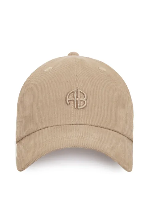 ANINE BING Jeremy baseball cap AB corduroy Neutrals A1212895
