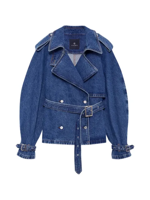 ANINE BING Pascale trench jacket Blue A0112606