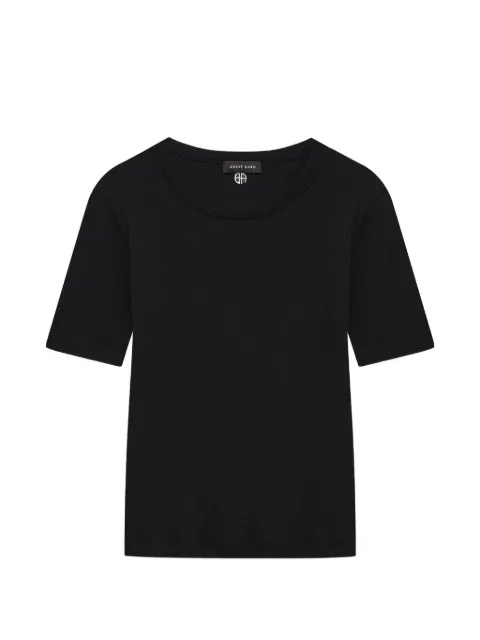 ANINE BING Sixtine T-shirt short sleeve Black A0812653