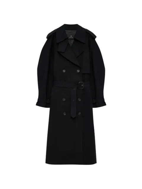 ANINE BING Pascale maxi trench Black A0112442
