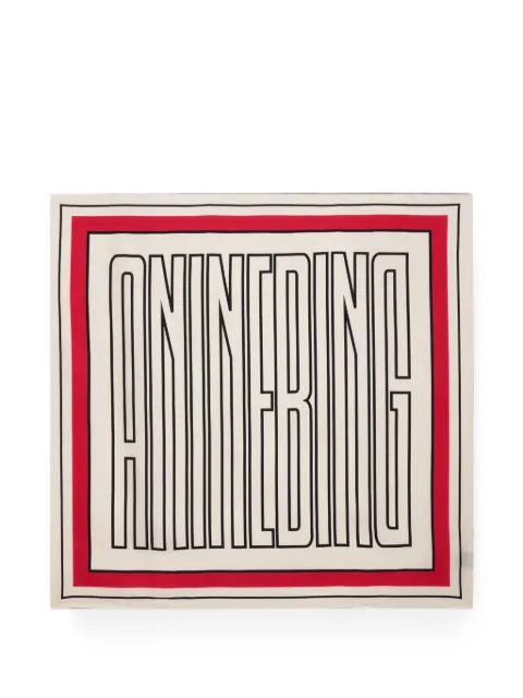 ANINE BING York scarf Red A1212733