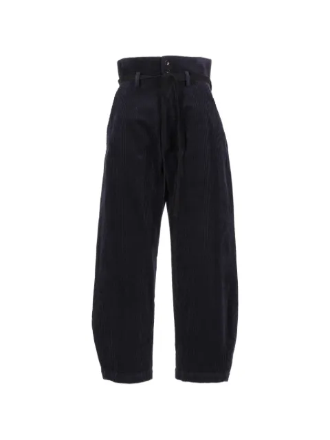 Barena corduroy drawstring-waist trousers Blue PAD5750