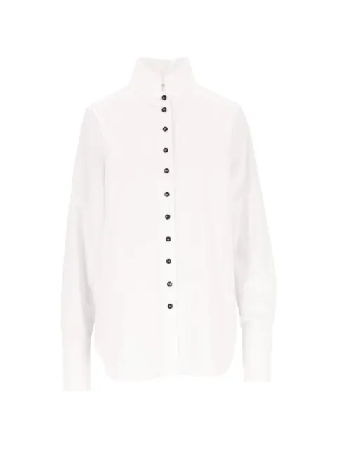 Barena Alvina high-neck button-down shirt White CAD5791