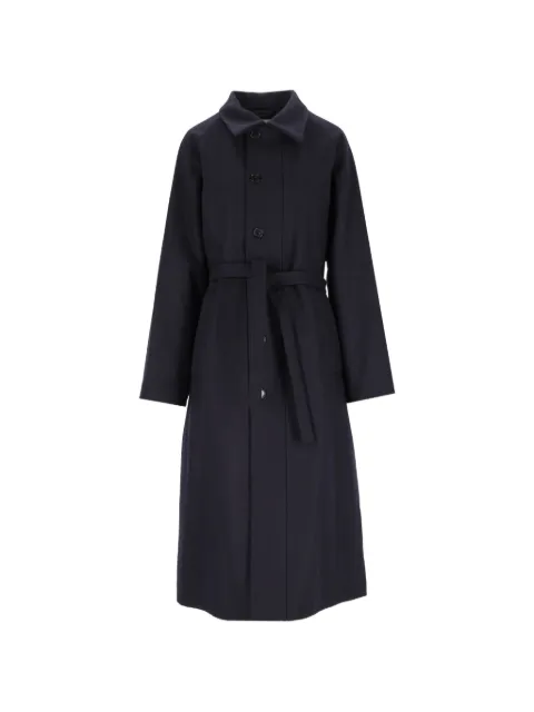 Barena belted button-up coat Blue CSD5702