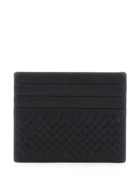 DRAGON DIFFUSION woven leather card holder Black 8051