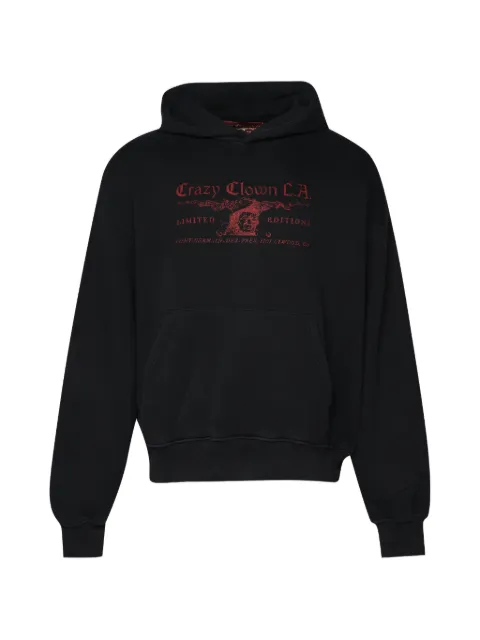 Crazy Clown L.A. Crazy Clown Town logo-print hoodie Black 260U14