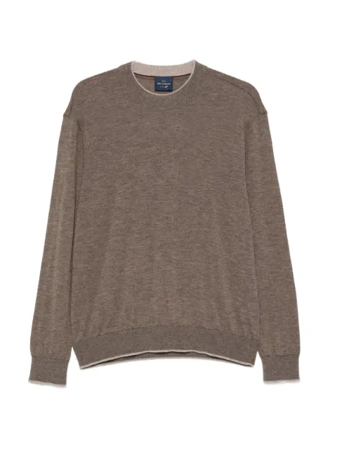 Paul & Shark long-sleeve crew neck sweater Brown 16311011