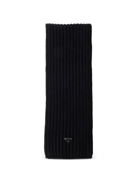 Prada wool scarf Black 2FS1372DZL