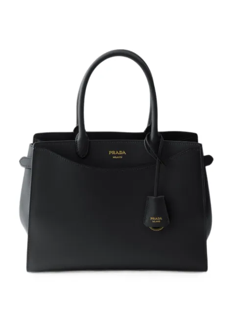 Prada Prelude large leather handbag Black 1BA500VOOO2CYS