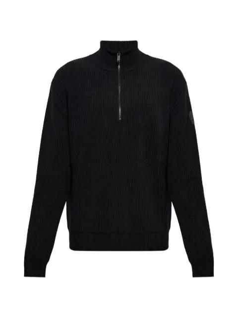 Canada Goose Mckinney zip-fastening ribbed-knit sweater Black 7643MT0