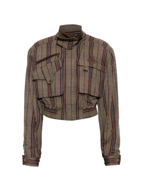 Vivienne Westwood Memphis check jacket Brown 1304000OW01JH