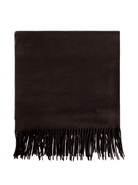 Max Mara cashmere stole with logo - brown Brown BACI2624546332