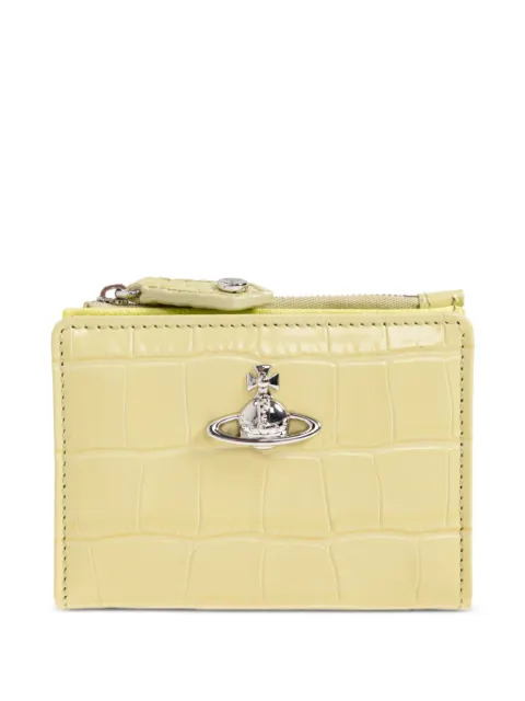 Vivienne Westwood Orb crocodile-effect wallet Green 54020010WL0098