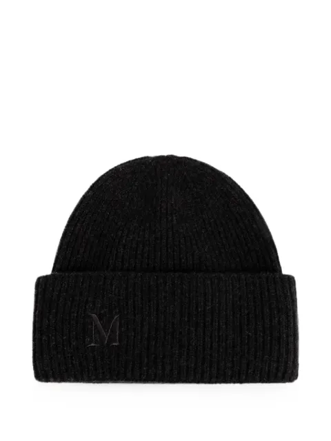 Max Mara ribbed cashmere beanie - black Black 2624576062