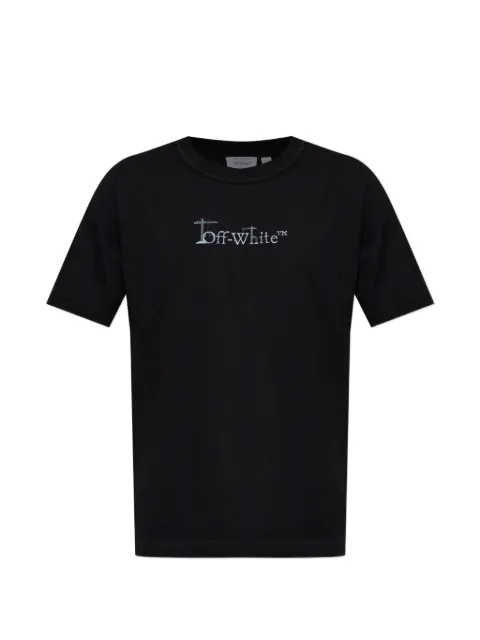 Off-White logo-print cotton T-shirt Black 44MAA16MF26J00D001