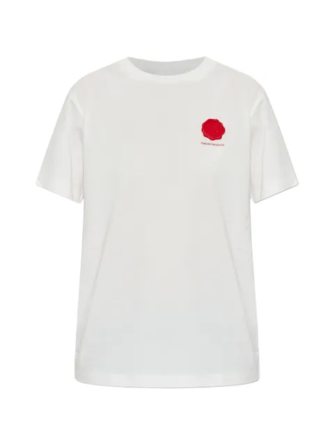 Emporio Armani mercerized jersey T-shirt Valentine's day Capsule White EW005281AF10003