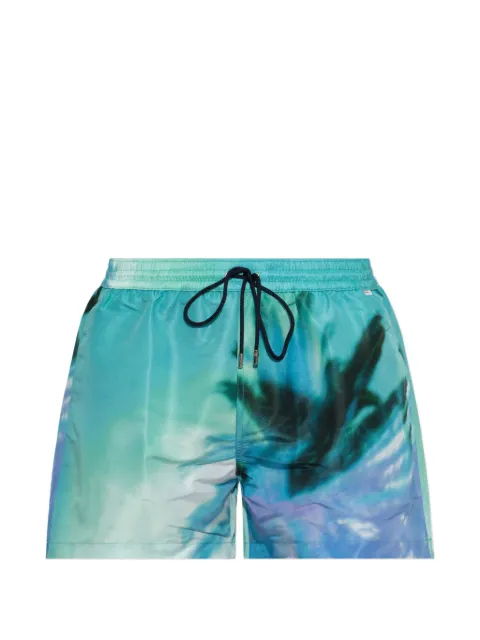 Paul Smith photographic-print drawstring swim shorts Green KPIELOWEM1A239PW41760