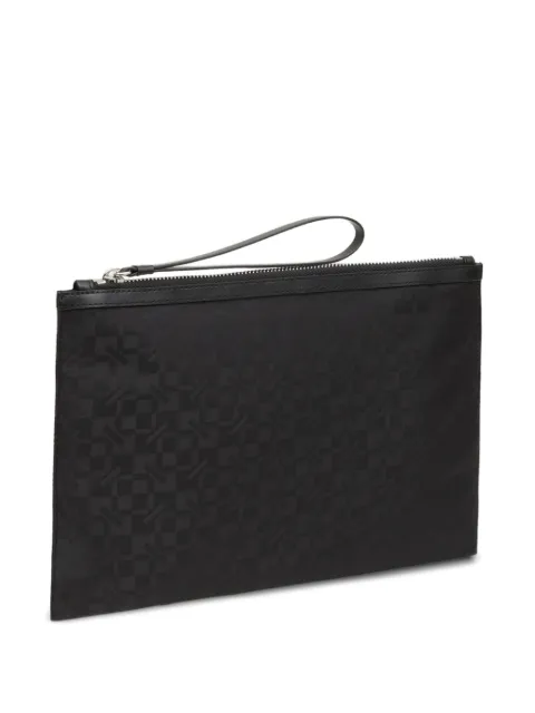 Kenzo large Kenzogram monogram-pattern clutch Black FG65PM502F22