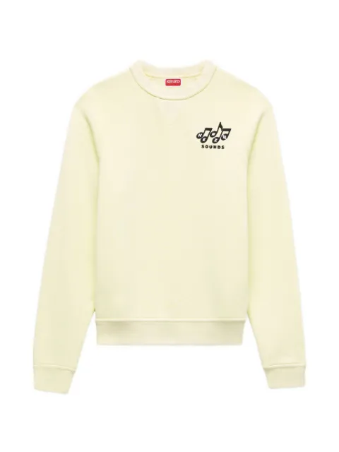 Kenzo Kenzo Sounds embroidered raglan-sleeve sweatshirt Green FG62SW2624MJ