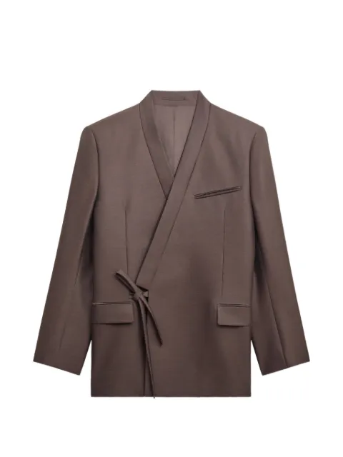 Kenzo double-breasted kimono blazer Brown FG65VE1609FA