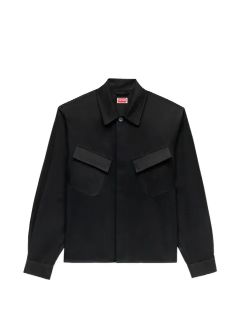 Kenzo Signature shirt jacket Black FG65CH5499GS