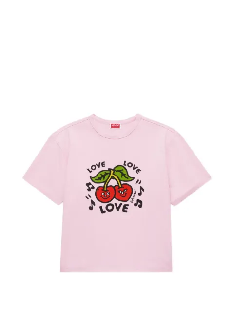 Kenzo KENZO Loves printed T-shirt Pink FG62TS3584SG
