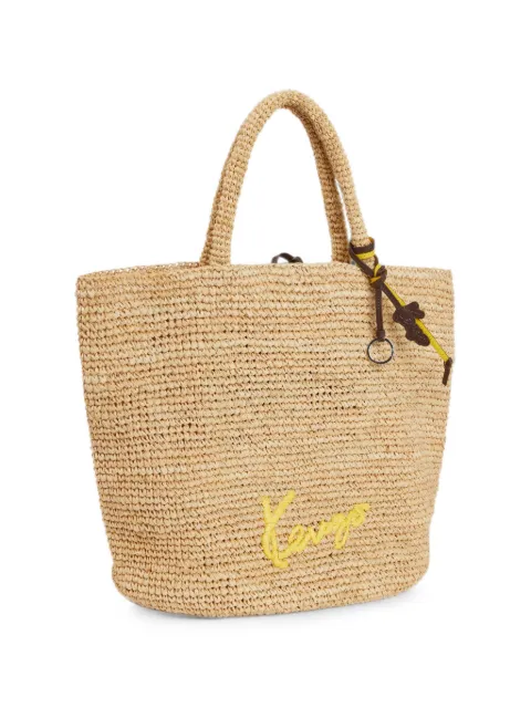 Kenzo large Barket Signature-embroidered tote bag Neutrals FG62SA524F03