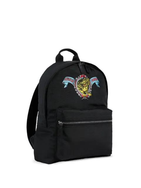 Kenzo Jumping Tiger embroidered backpack Black FG65SA603F39