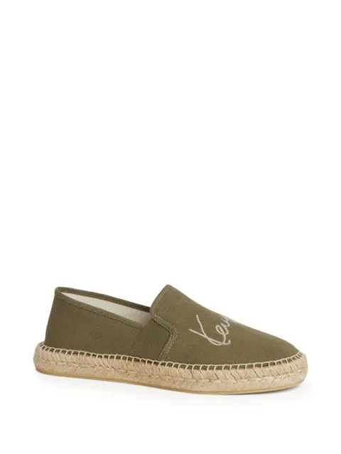 Kenzo Signature flat espadrilles Green FG62ES052F56