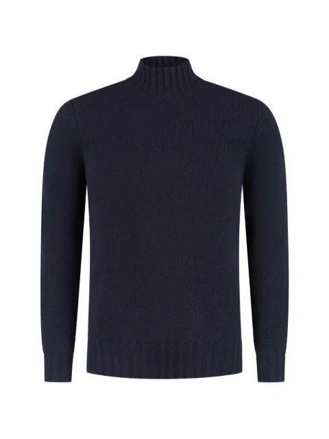 Doriani Cashmere ribbed-knit mock-neck sweater Blue 5170P2S1020102
