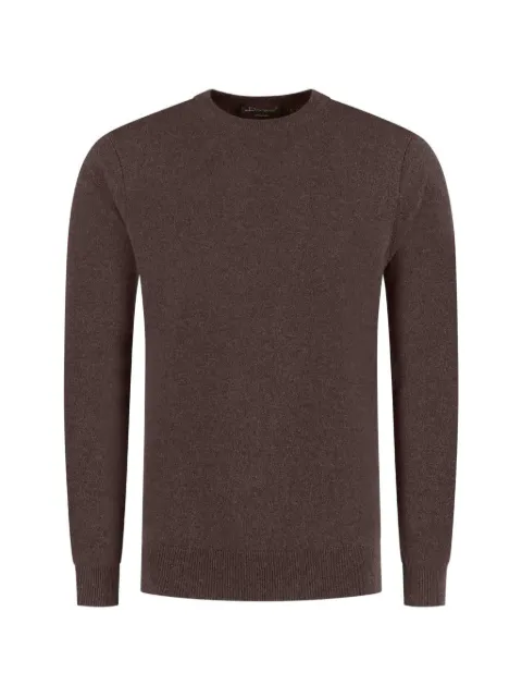 Doriani Cashmere crew-neck knitted sweater Brown 12000SLIMP1020904