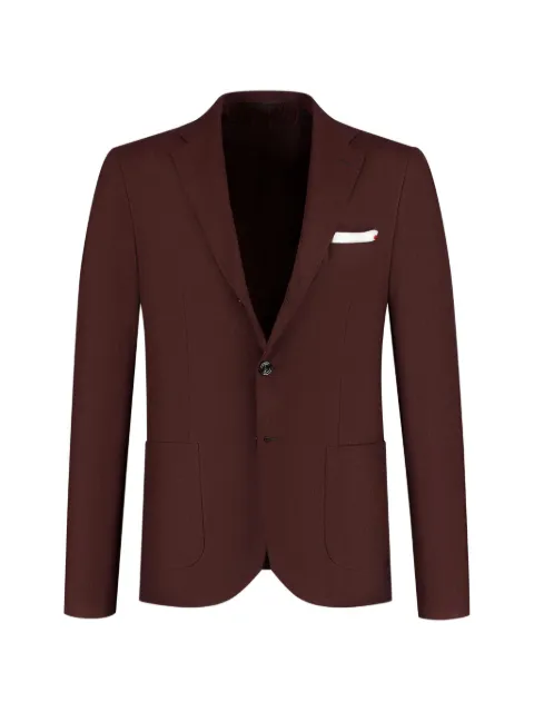 Kiton single-breasted blazer Red UG89K0123I05000