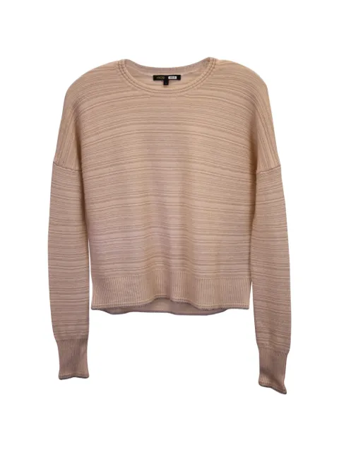 Maje rib-knit sweater Neutrals NAPPUUSCL363023W