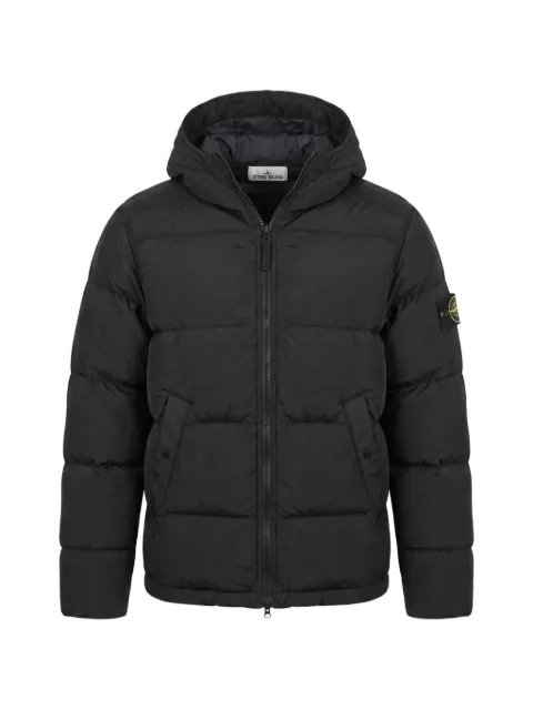 Stone Island 4100019 Nylon Metal in ECONYL jacket Black L2S154100019S0019