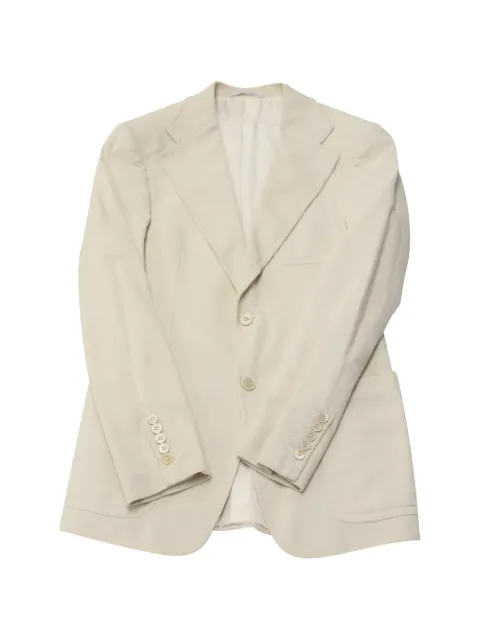Gucci Pre-Owned corduroy single-breasted blazer White MRPPUGBCL126666M