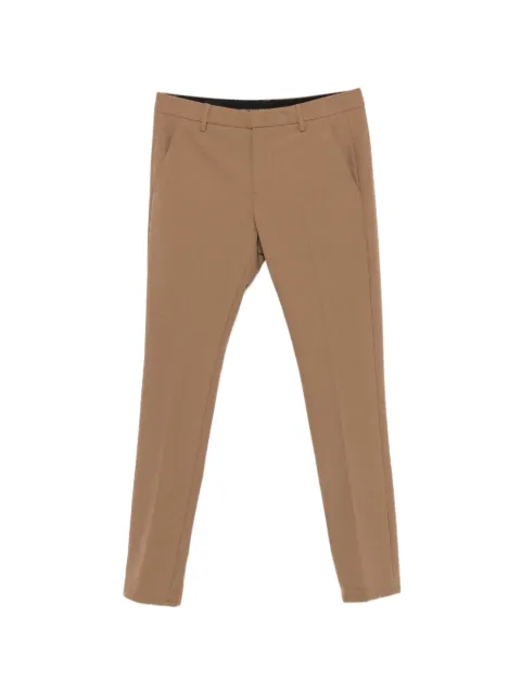 DONDUP belt-loops slim-fit tailored trousers Brown UP235OS0130U002