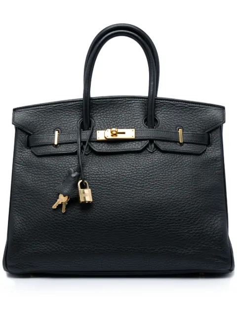 Hermès Pre-Owned 2003 Clemence Birkin Retourne 35 handbag Black KC3KL3KQ2209E9GY