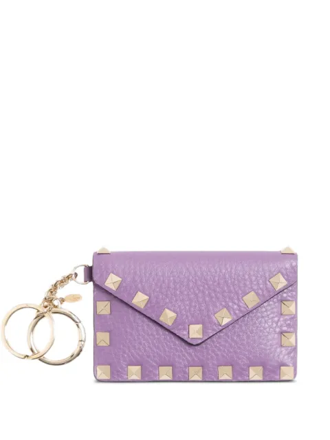 Valentino Garavani Rockstud charm in grainy calfskin Purple WP0BC3VSH