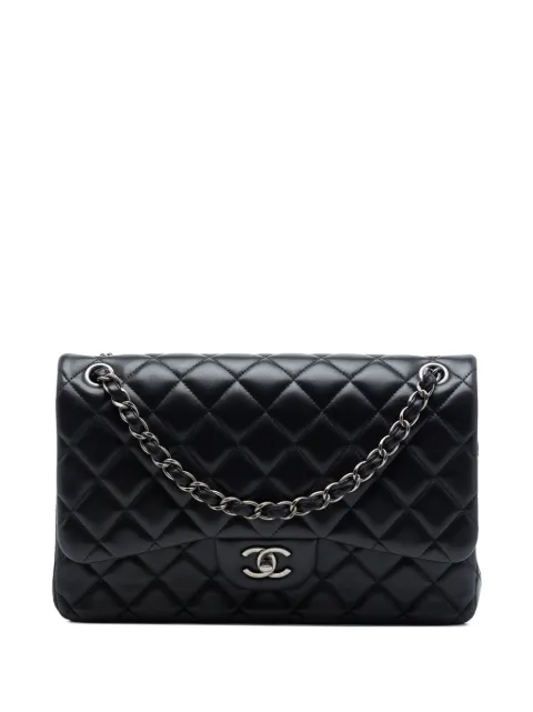 CHANEL Pre-Owned 2014 Jumbo Classic Lambskin Double Flap shoulder bag Black JPXTDQFWKLW41W4B