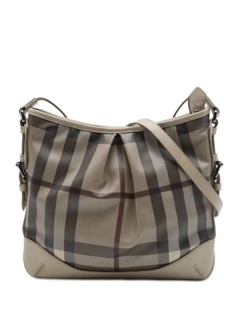 Burberry Pre-Owned 2000-2017 Smoke Check Coated Canvas Hartham crossbody bag Grey JRLBCMTDRQGW9PSZ