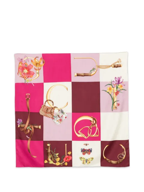 Gucci Pre-Owned 2010s graphic-print scarf Pink GU250COY