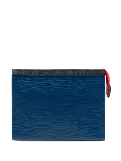 Louis Vuitton Pre-Owned 2018 Epi Pochette Voyage MM clutch bag Blue H57ATIPMQ11X6CJV