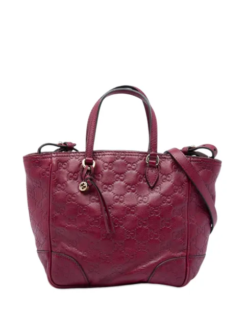 Gucci Pre-Owned 2016-2026 Small Guccissima Bree satchel Red GV5QGXI29272UE32