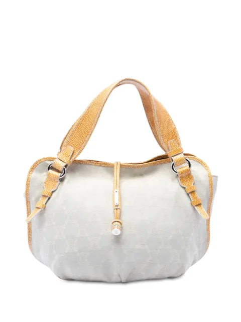 Celine Pre-Owned 2007 Macadam Denim Bittersweet hobo bag White F3T0ACFQQ3RF4GX8